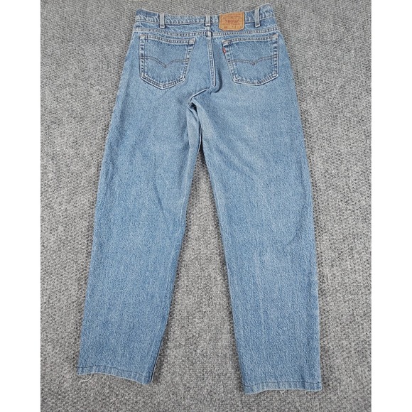 Vintage Levi's 550 Relaxed Fit Jeans Mens W36 L36 Light Wash Denim Blue - Picture 5 of 7